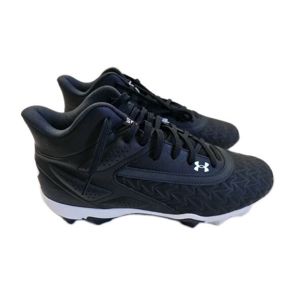 Under Armour Men's BSBL Baseball Cleats Size 10 Black - Picture 1 of 7